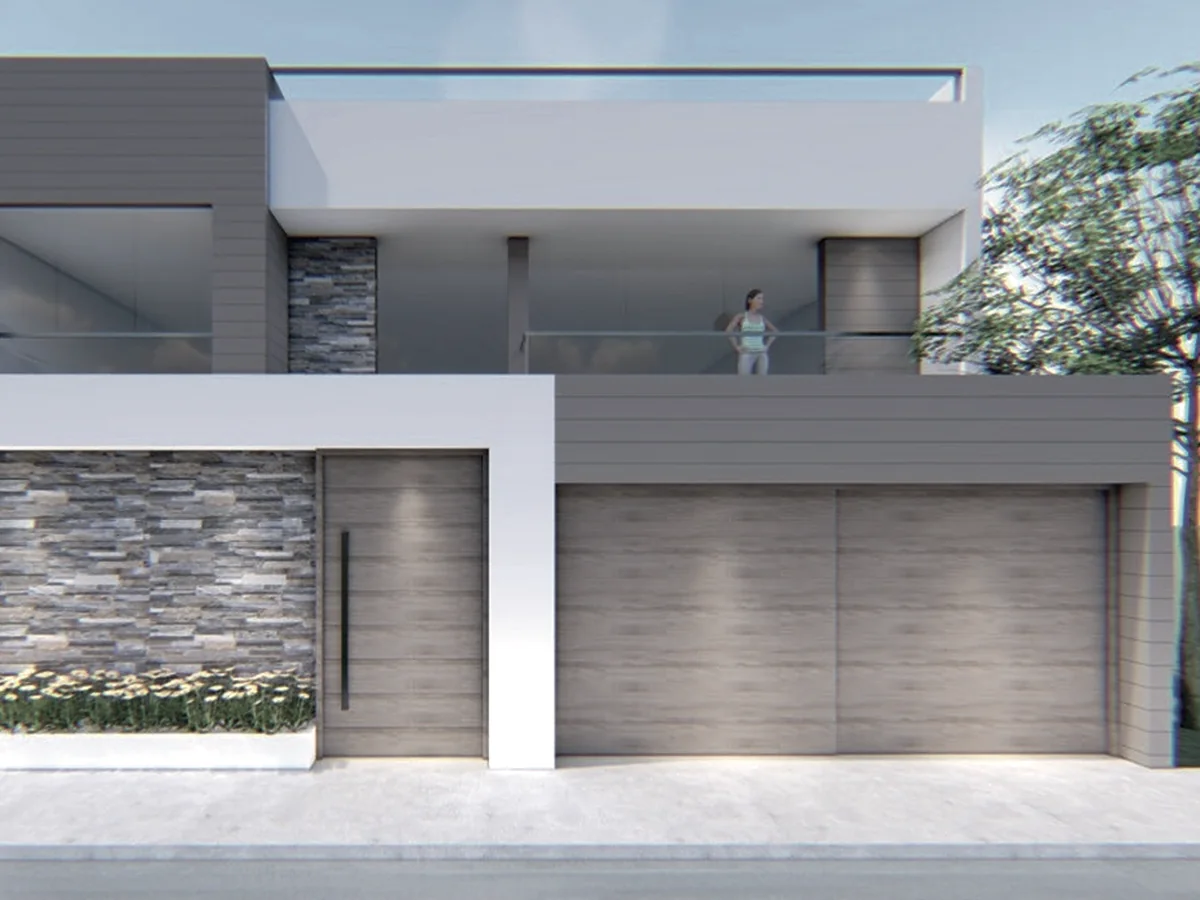 Render de la vivienda de la familia Delgado Miranda en Magdalena
